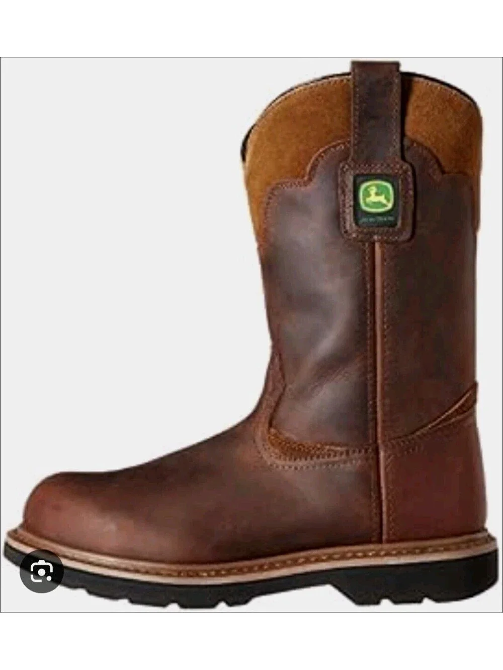 Dan Post John Deere Steel Toe Western Work Boots Mens 7.5 Women 8.5 Wide JD4394